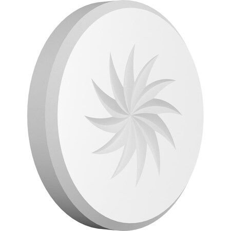 Ekena Millwork Standard Grayson Spiral Rosette With Beveled Edge, 7"W x 7"H x 1"P ROSP070X070X100GRY13